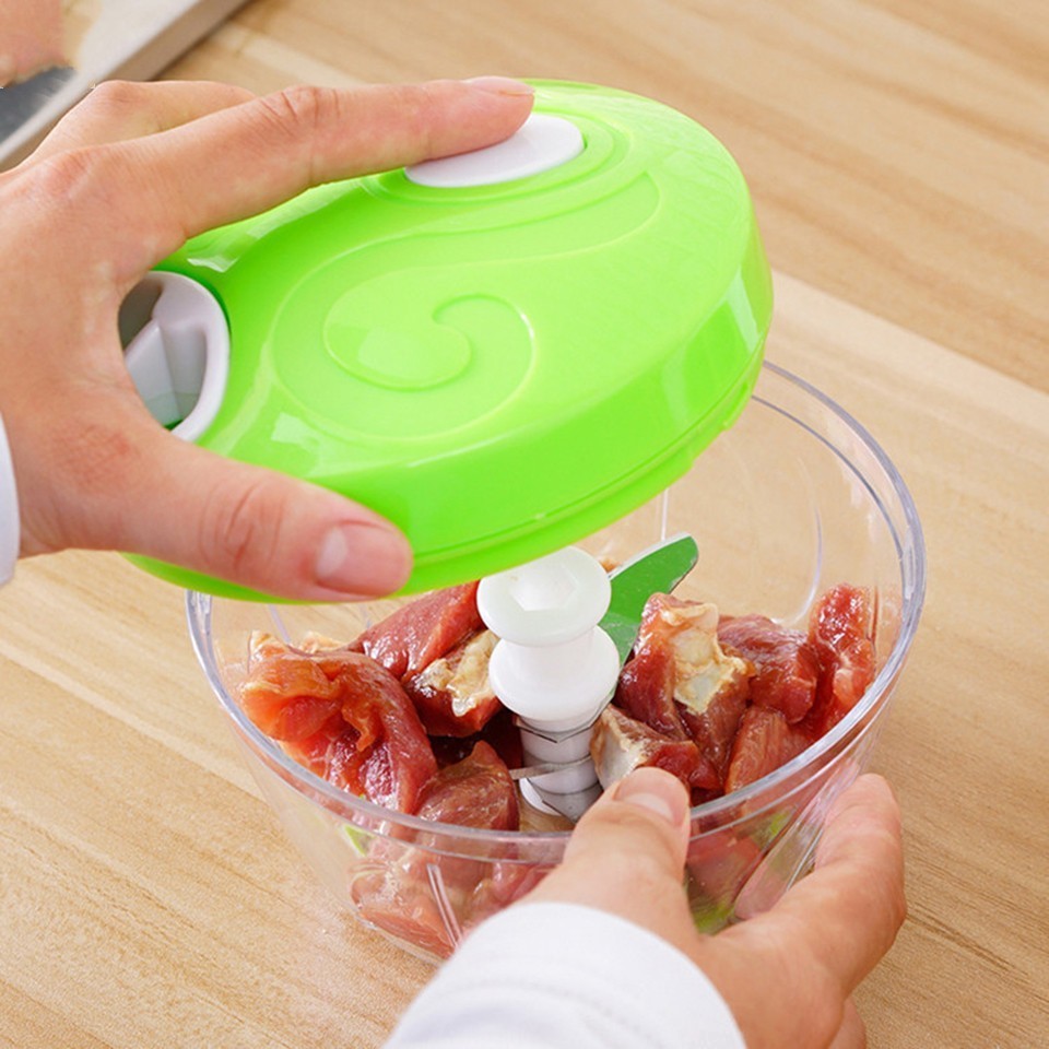 Manual Hand Chopper Blender(450ml 3 Blades) - Image 2