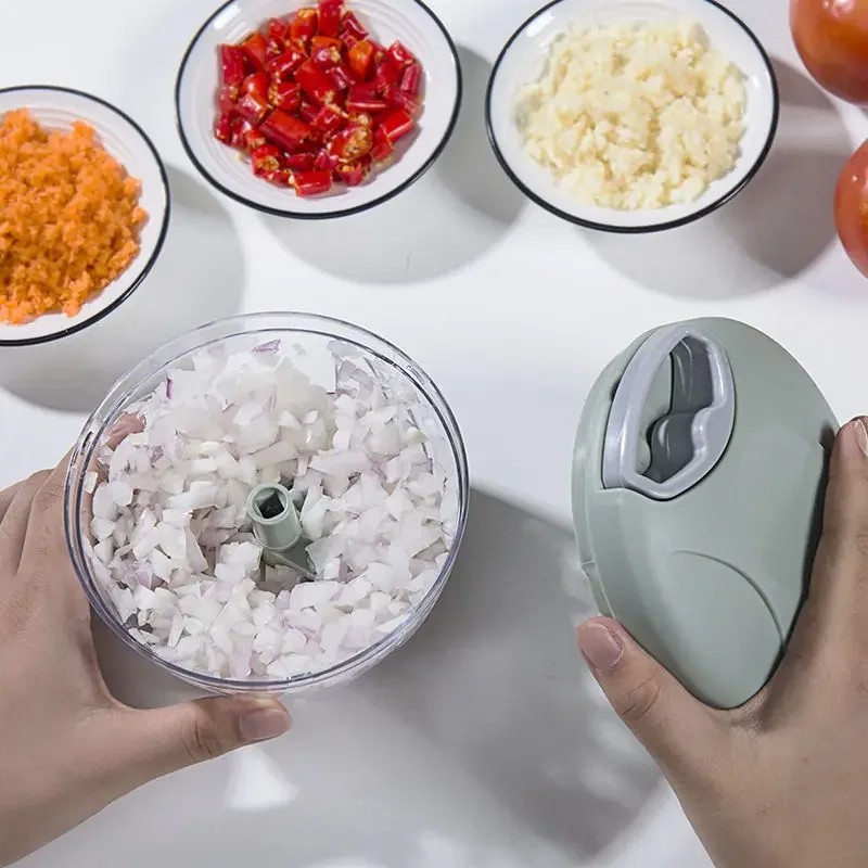 Manual Hand Chopper Blender Big Size (1000ml 6 Blades) - Image 4
