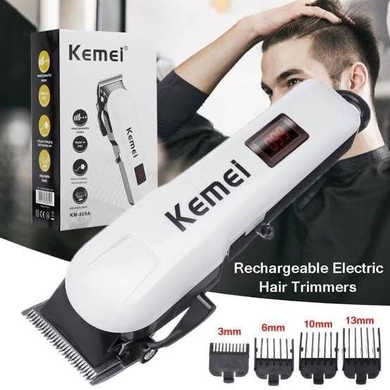 Kemei KM-809A Digital Electric Rechargeable Professional Hair Clipper Trimmer - Image 4