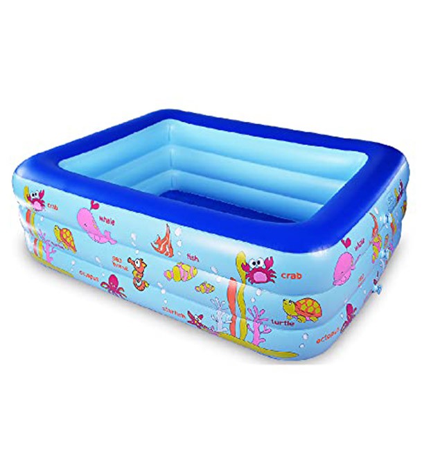Inflatable Swimming Pool Adults & Kids Baby Pool Bathing Tub Outdoor Indoor - 130Cm - Image 2