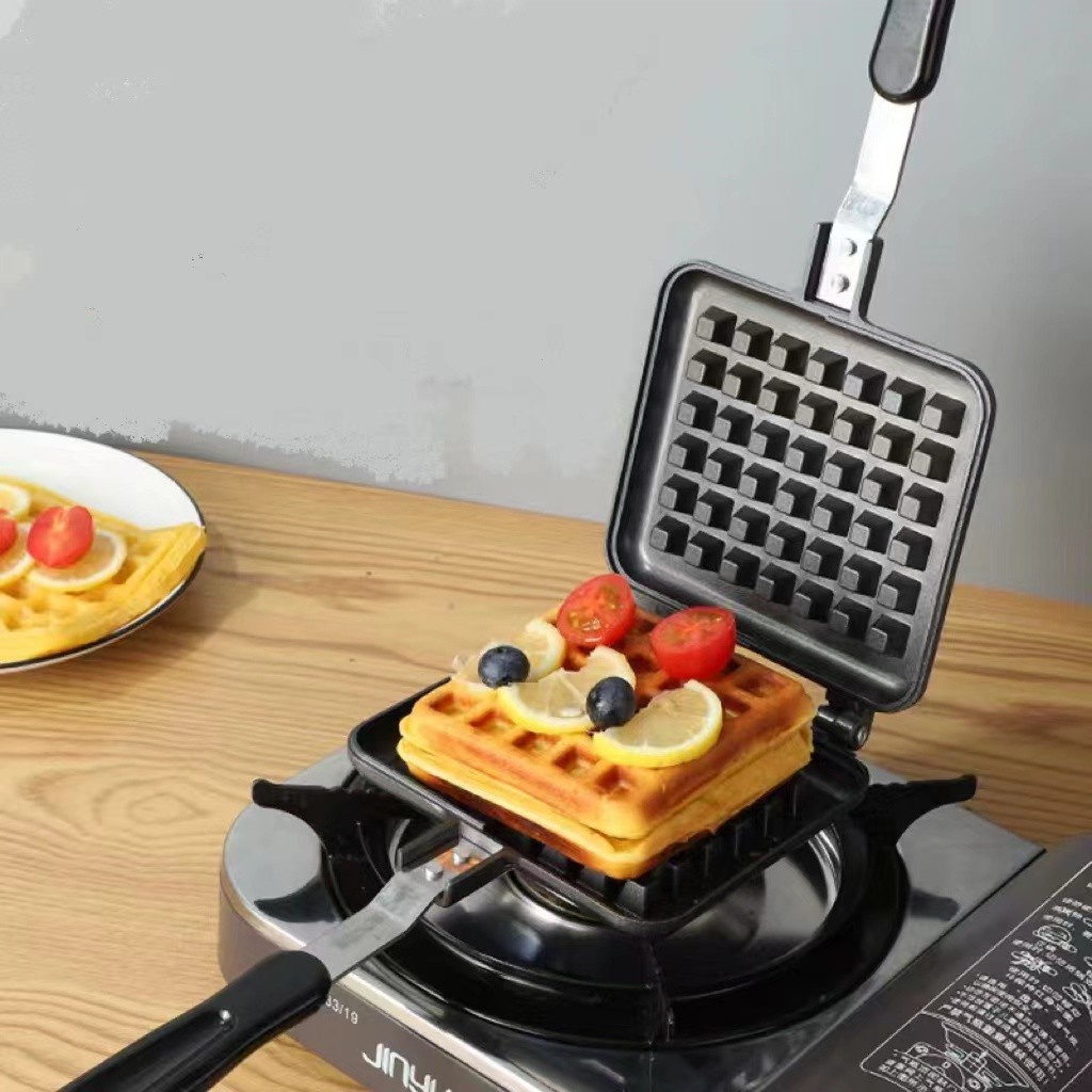 Non-Stick Waffle Maker Pan-ঘরেই বানান মুচমুচে ওয়াফল - Image 4