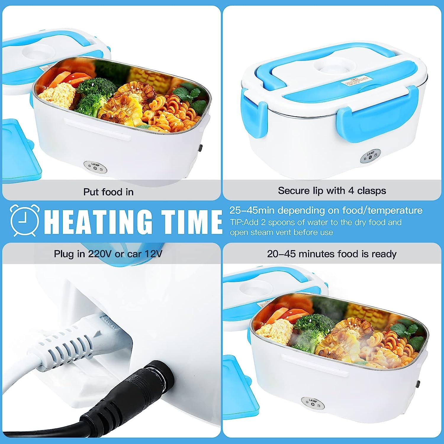 đĨ Portable Electric Lunch Box â āĻĒā§āϰā§āĻā§āĻŦāϞ āĻāϞā§āĻāĻā§āϰāĻŋāĻ āϞāĻžāĻā§āĻ āĻŦāĻā§āϏ (Office, School & Travel) đą - Image 5