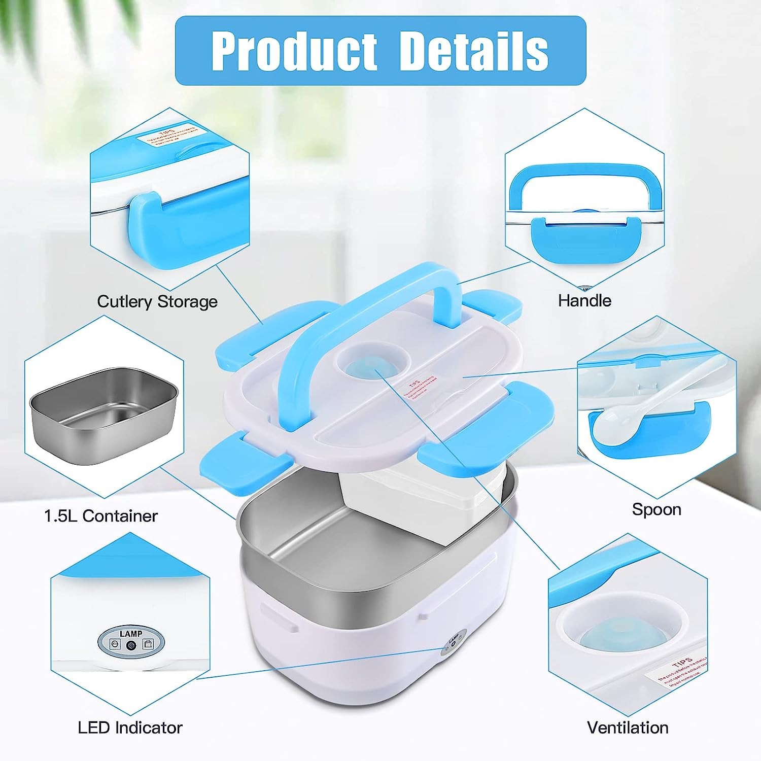 đĨ Portable Electric Lunch Box â āĻĒā§āϰā§āĻā§āĻŦāϞ āĻāϞā§āĻāĻā§āϰāĻŋāĻ āϞāĻžāĻā§āĻ āĻŦāĻā§āϏ (Office, School & Travel) đą - Image 6