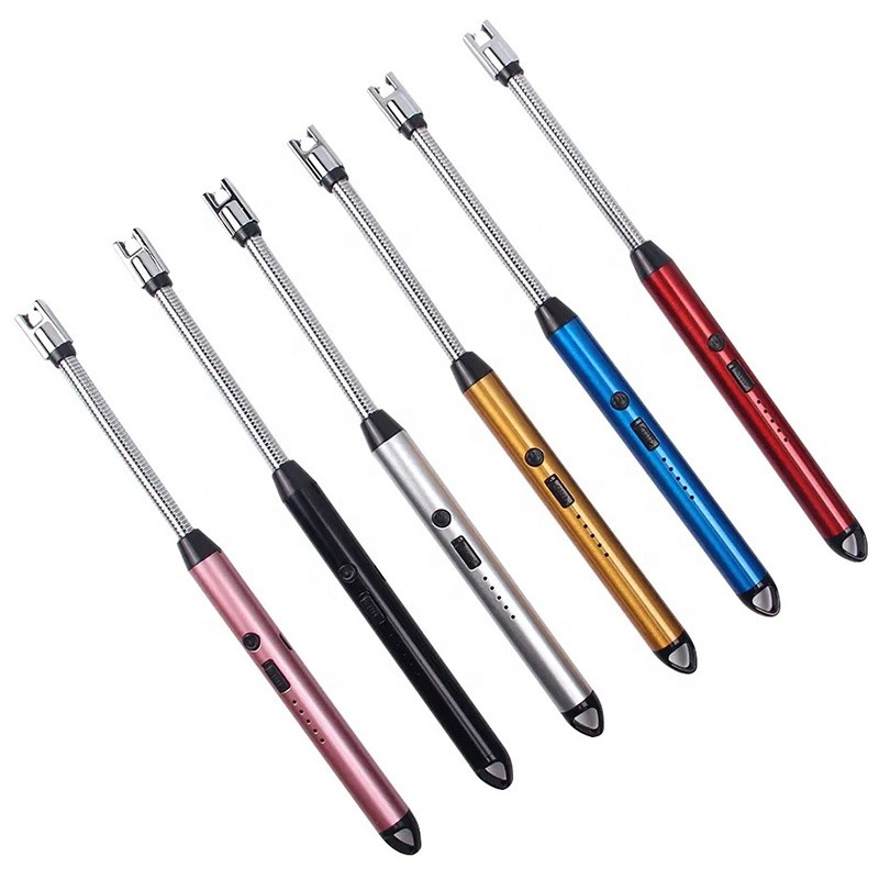 360° Outdoor Kitchen Lighter USB Rechargeable Portable Electronic Lighter Safety Lock Eco-friendly For Candles Gas Stoves 265mm - Image 6
