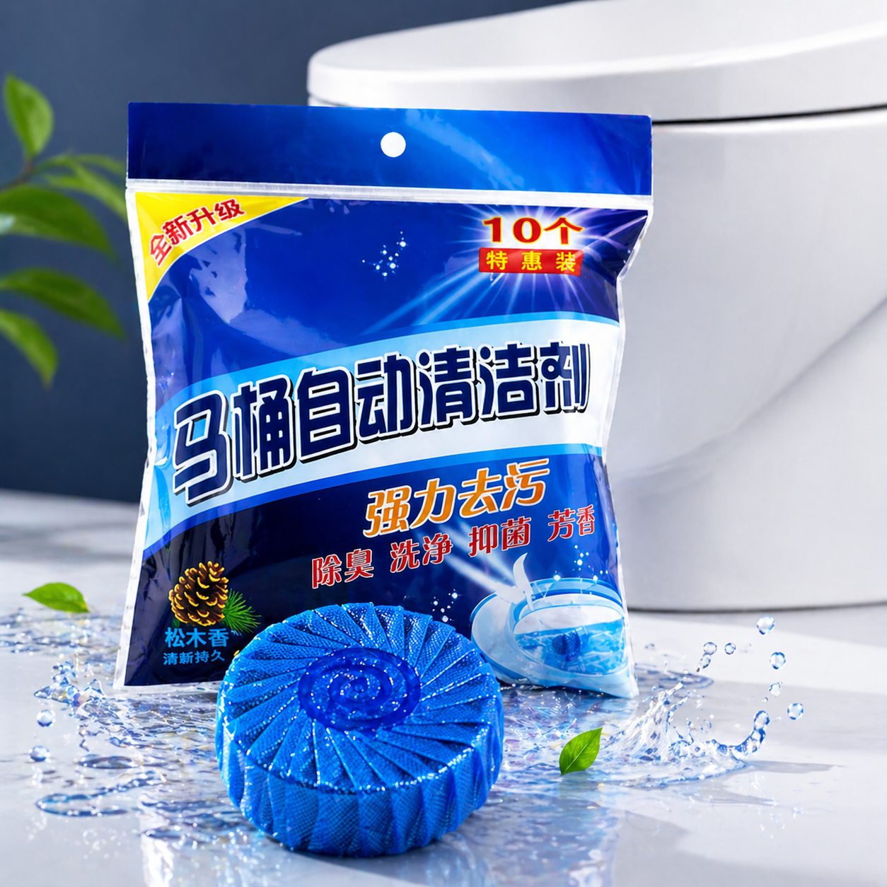 Blue Commode Cleaning Tablet। লেবুর ঘ্রাণের সুবাস ছড়ায় - Image 2