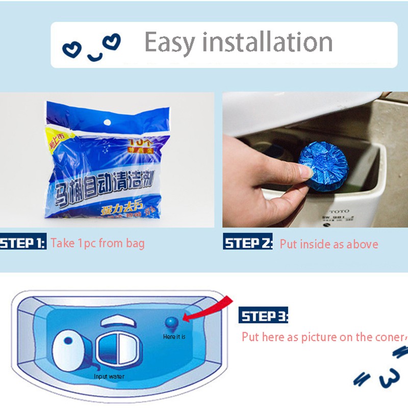 Blue Commode Cleaning Tablet। লেবুর ঘ্রাণের সুবাস ছড়ায় - Image 4