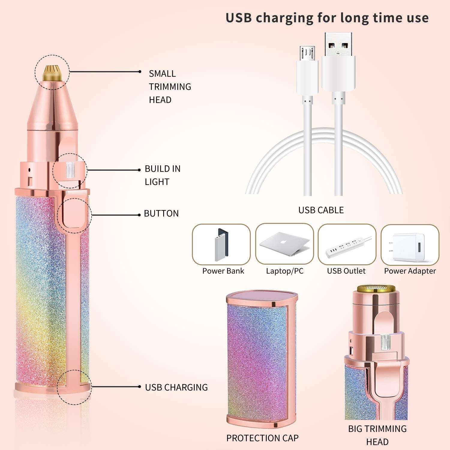 Rechargeable Painless Hair Remover Trimmer - Image 3