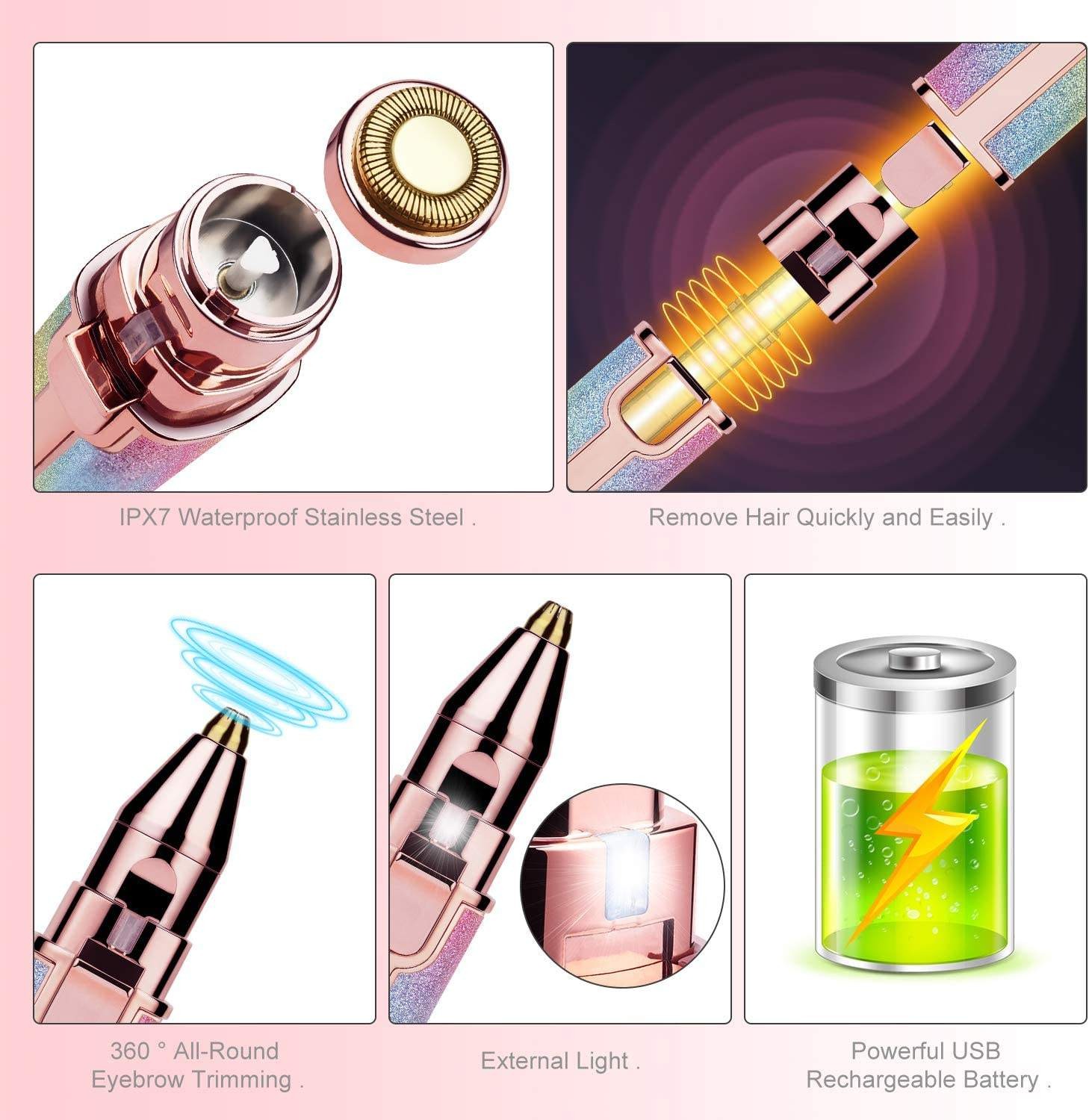 Rechargeable Painless Hair Remover Trimmer - Image 4