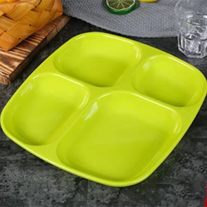 4 Grid dish plate