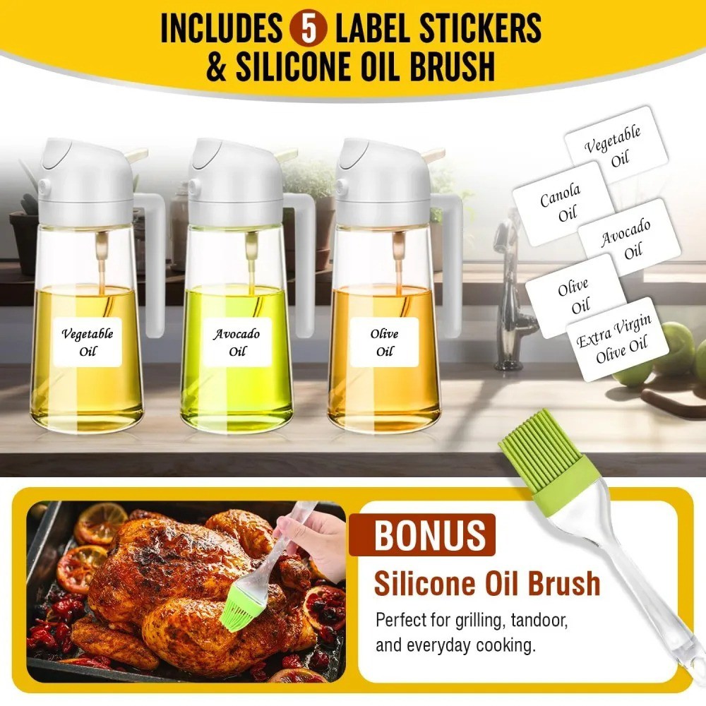 2-in-1 Oil Spray Jar – Double Use, Double Convenience! - Image 2