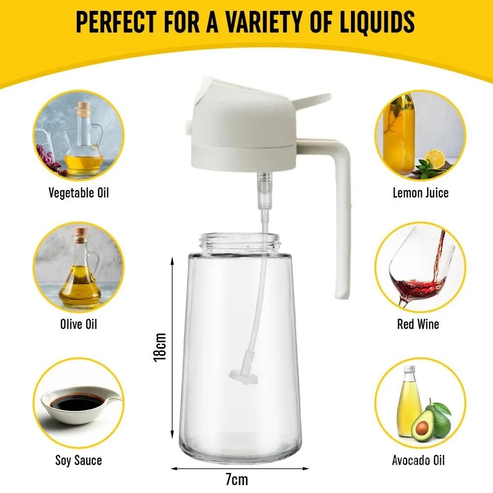 2-in-1 Oil Spray Jar – Double Use, Double Convenience! - Image 3