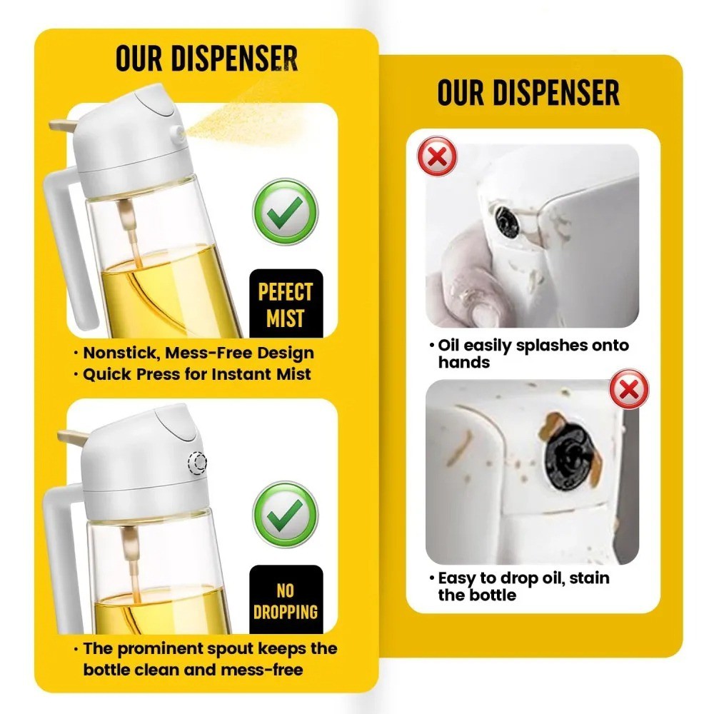 2-in-1 Oil Spray Jar – Double Use, Double Convenience! - Image 5