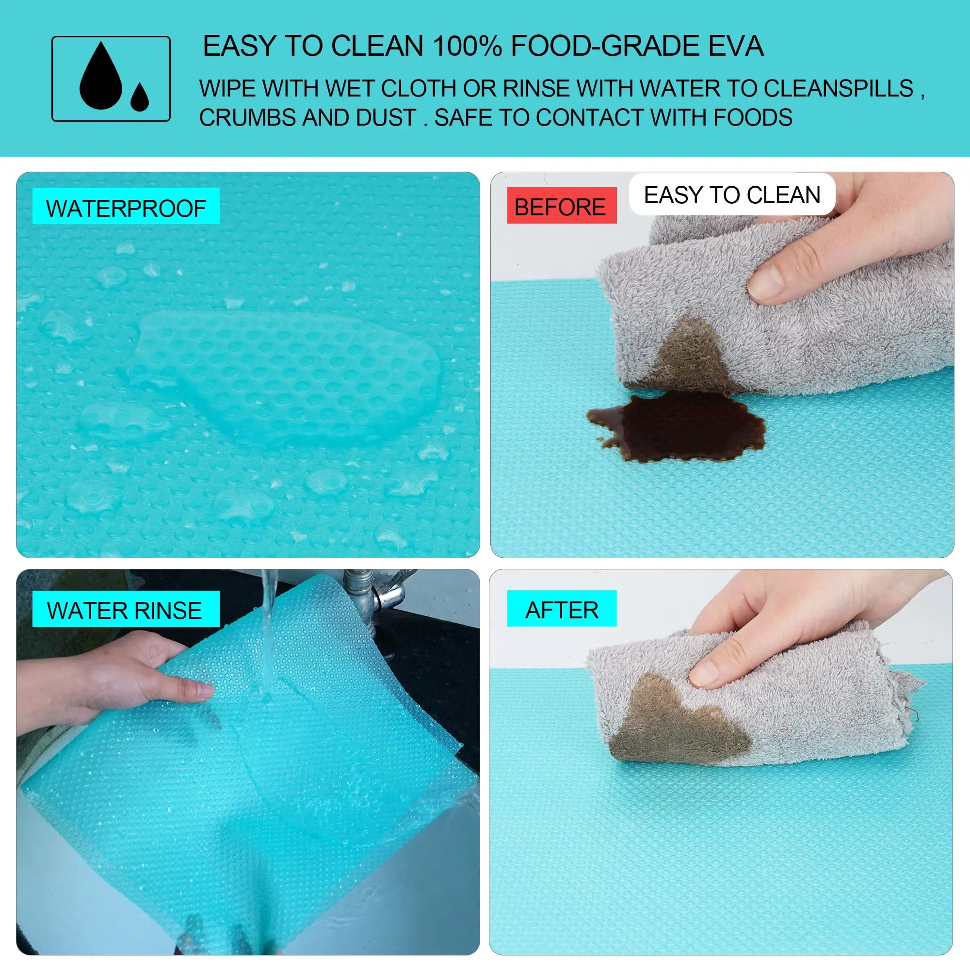 3 pcs Refrigerator Anti Slip Fridge Liner Mat - Image 4