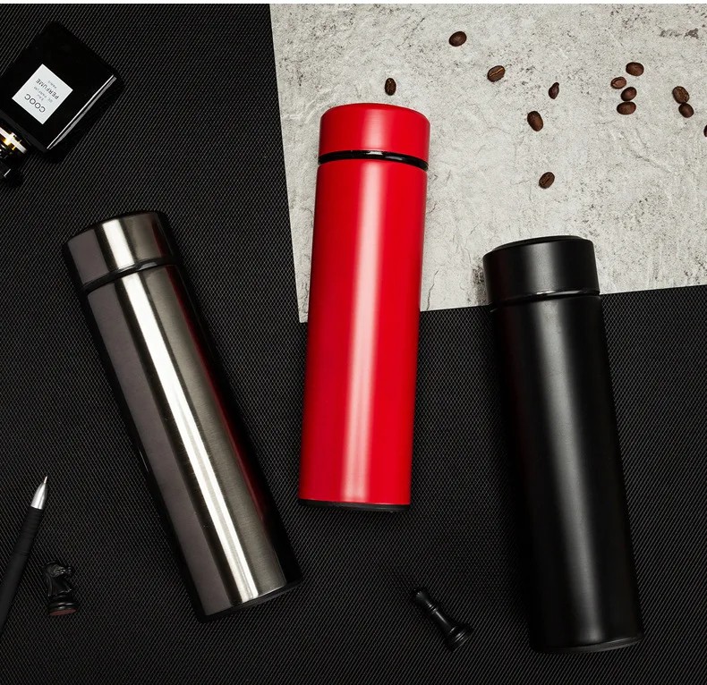500ml Stainless Steel Water Bottle With Automatic LED Temperature Display - Image 2