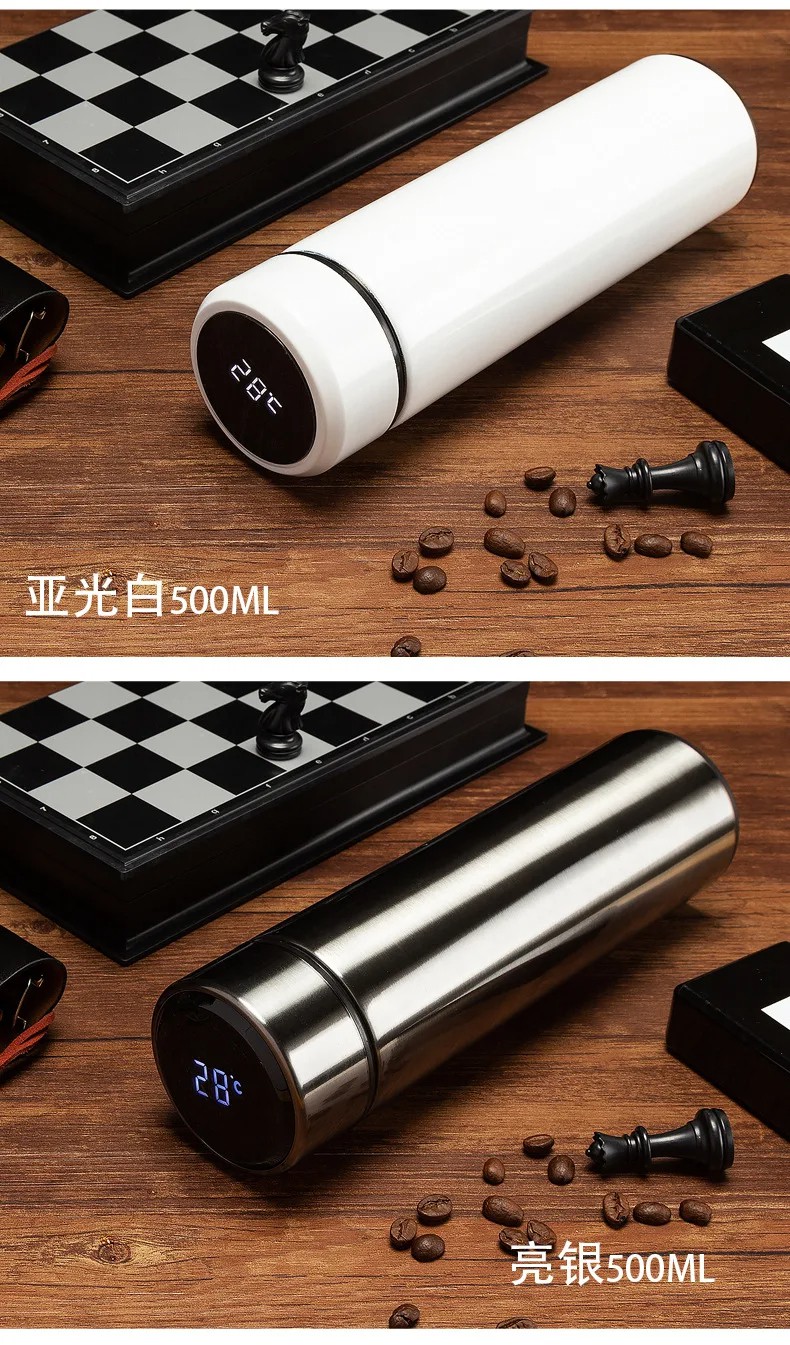 500ml Stainless Steel Water Bottle With Automatic LED Temperature Display - Image 5