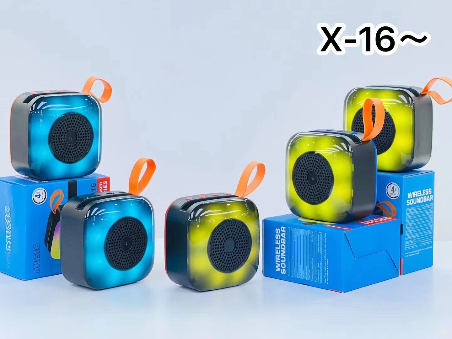 X-16 Mini Portable Outdoor Subwoofer with RGB Light 5W High Sound Business Promotional Gift New Handheld Mini Battery Home Use - Image 2