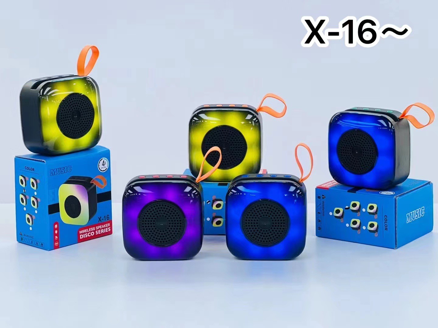 X-16 Mini Portable Outdoor Subwoofer with RGB Light 5W High Sound Business Promotional Gift New Handheld Mini Battery Home Use - Image 3