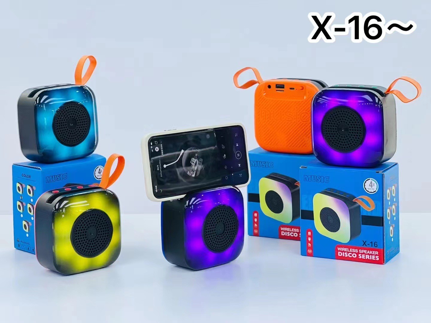 X-16 Mini Portable Outdoor Subwoofer with RGB Light 5W High Sound Business Promotional Gift New Handheld Mini Battery Home Use - Image 4