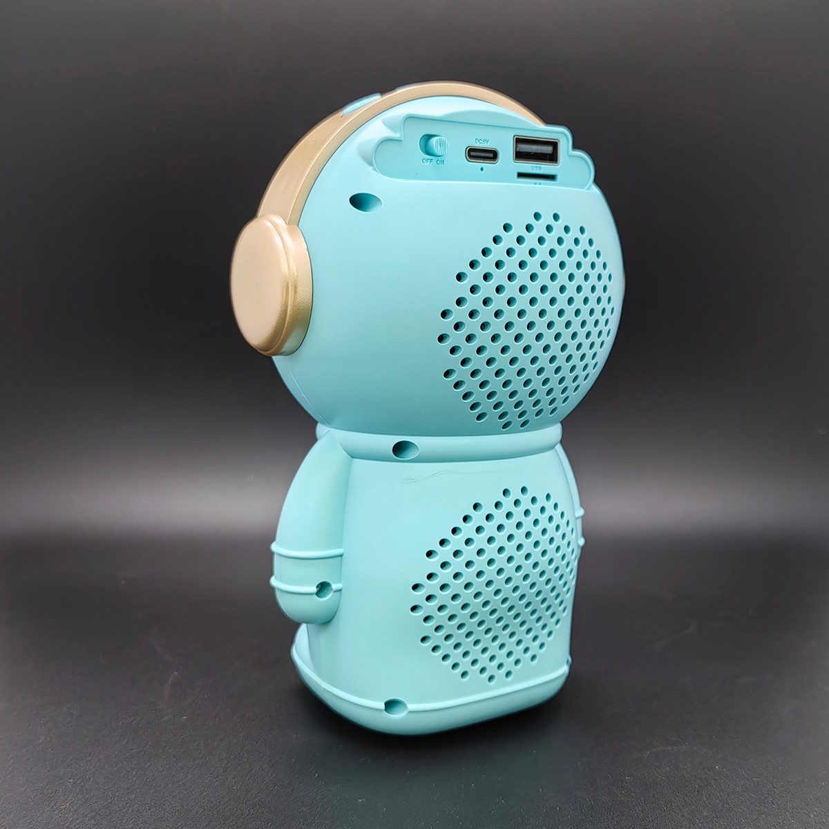 X808 Wireless Blue-tooth Cute Astronaut Mini Speaker Active TWS Stereo Bass LED Light BT Music Box Toy Gift Speaker for Children - Image 4