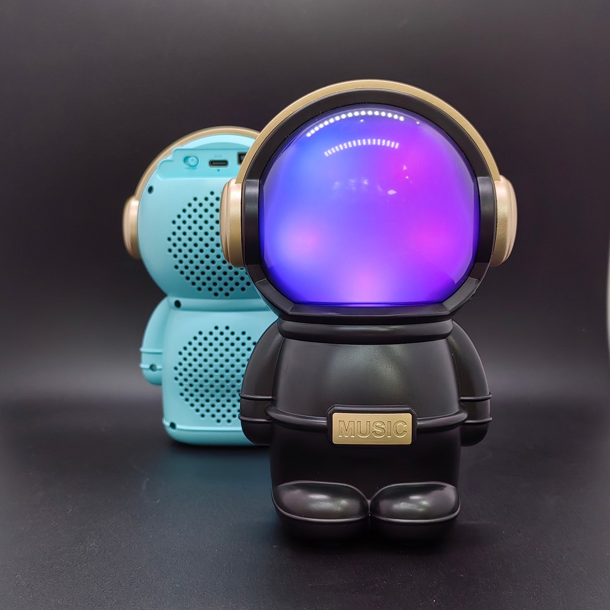 X808 Wireless Blue-tooth Cute Astronaut Mini Speaker Active TWS Stereo Bass LED Light BT Music Box Toy Gift Speaker for Children - Image 6