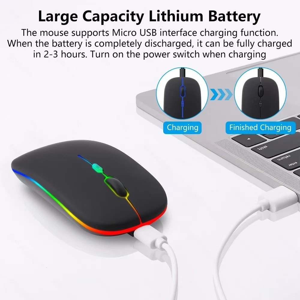 HP Dual-Mode Wireless Mouse | 2.4G + Bluetooth | Type-C Rechargeable - Image 4