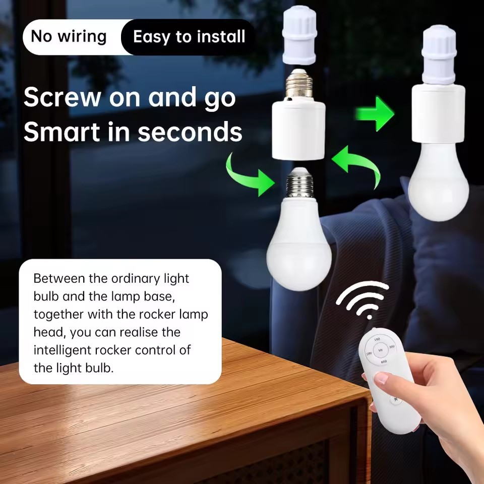 Wireless Remote Control Smart Timer Switch Lamp Holder - Image 3
