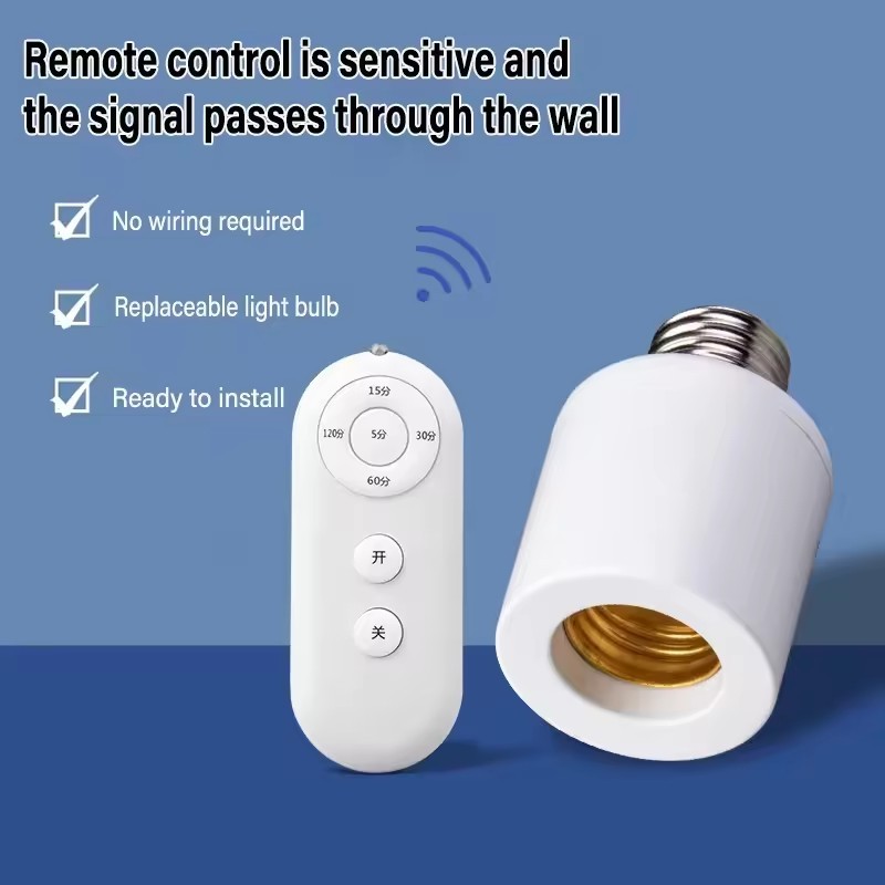 Wireless Remote Control Smart Timer Switch Lamp Holder - Image 4