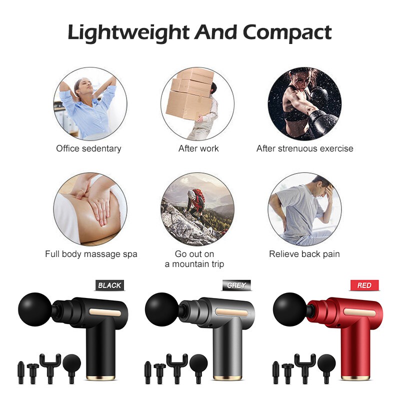 Rechargeable Massage Gun Machine – Full Body Pain Relief - Image 4