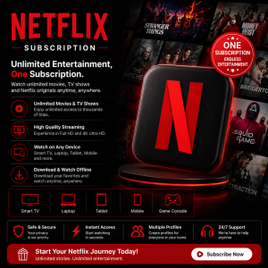 Netflix Subscription (Netflix 1 Month)