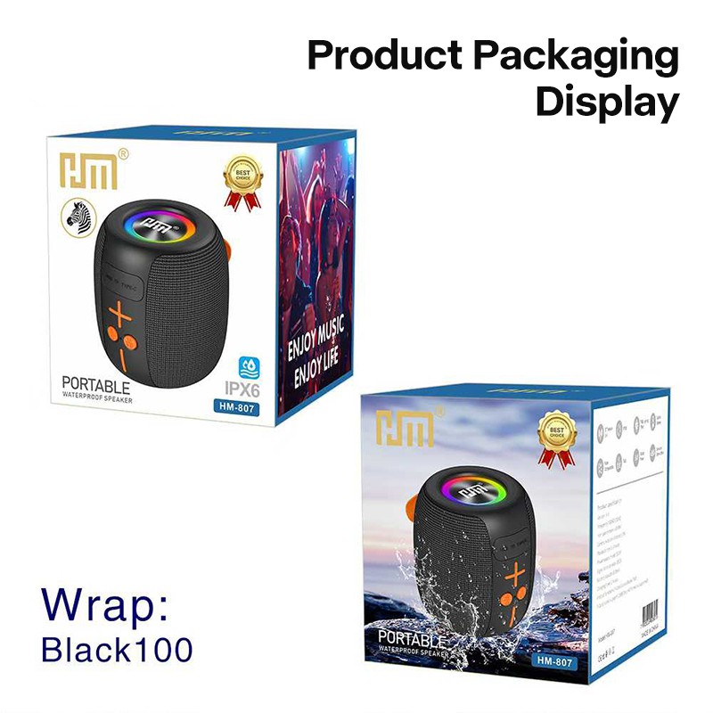 HM-805 Portable Bluetooth Speaker with RGB - Image 6