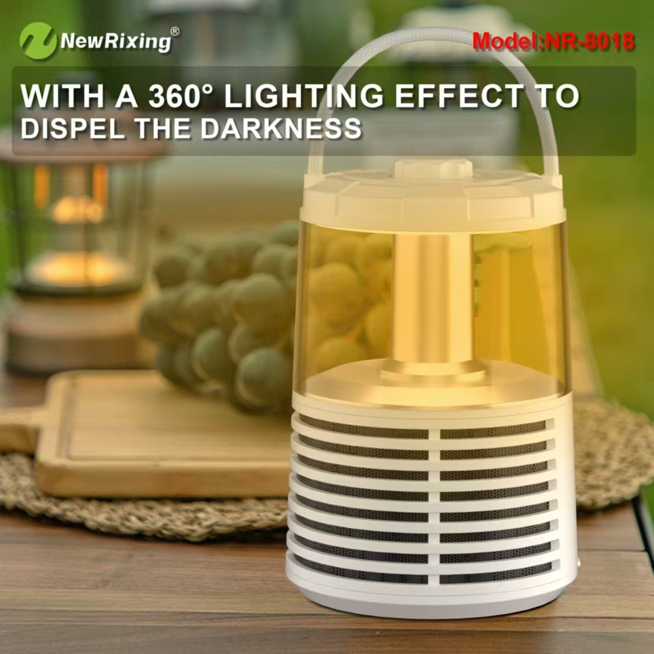 3-in-1 NewRixing Camping Lantern Wireless Speaker - Image 2