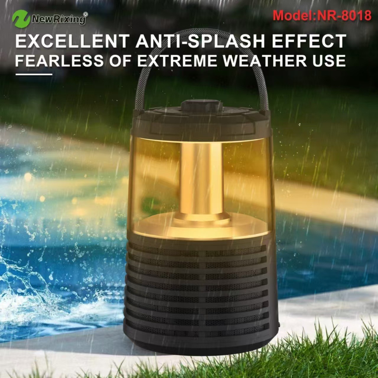 3-in-1 NewRixing Camping Lantern Wireless Speaker - Image 3