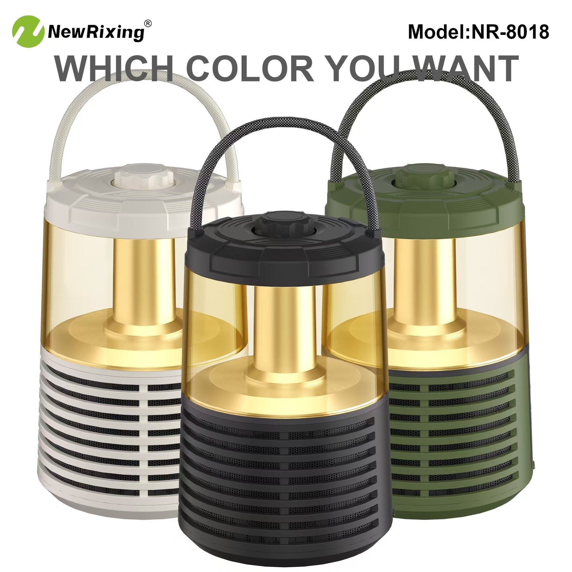 3-in-1 NewRixing Camping Lantern Wireless Speaker - Image 6
