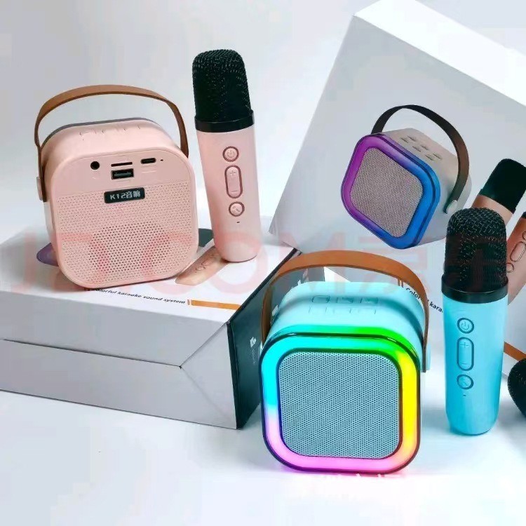 K12 Wireless Portable Speaker With Microphone with double 2 mic - Image 3