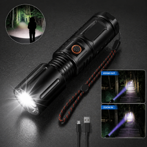 Jumbo LED Zoom Flashlight (10000mAh x Made in Japan) | জুম্বো LED জুম লাইট ওয়াটারপ্রুফ ও ক্যাবলসহ