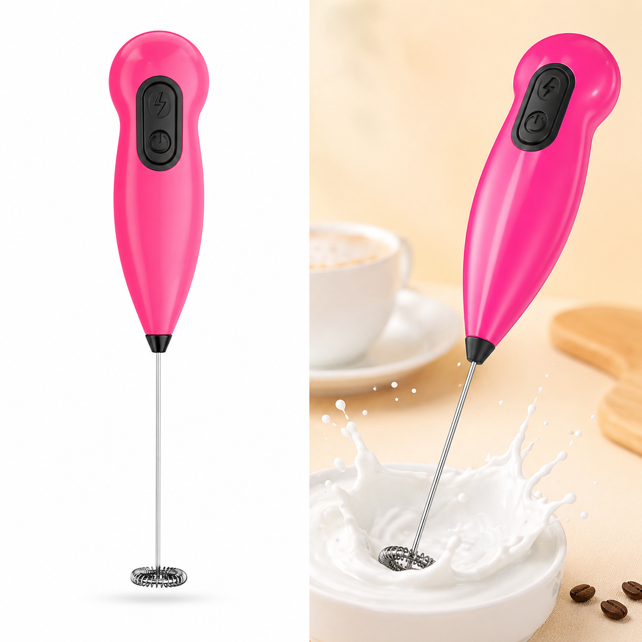 Hand Coffee Mixer | হ্যান্ড কফি মিক্সার স্টেইনলেস স্টীল (র্যান্ডম কালার)