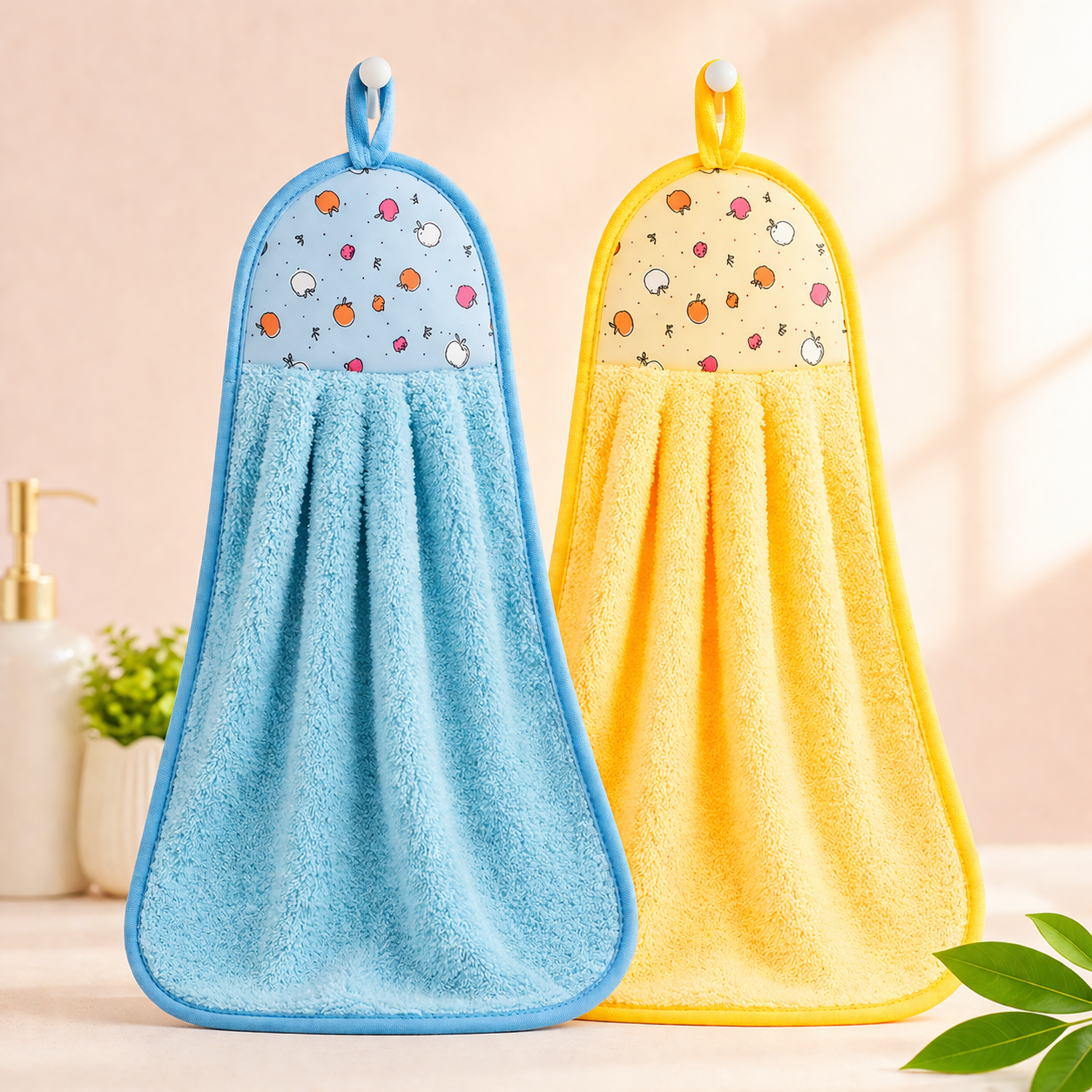 Kitchen and Bachin Hanging Towel | কিচেন অ্যান্ড বেসিন হ্যাঙ্গিং টাওয়াল (1 pc x র্যান্ডম কালার) - Image 2