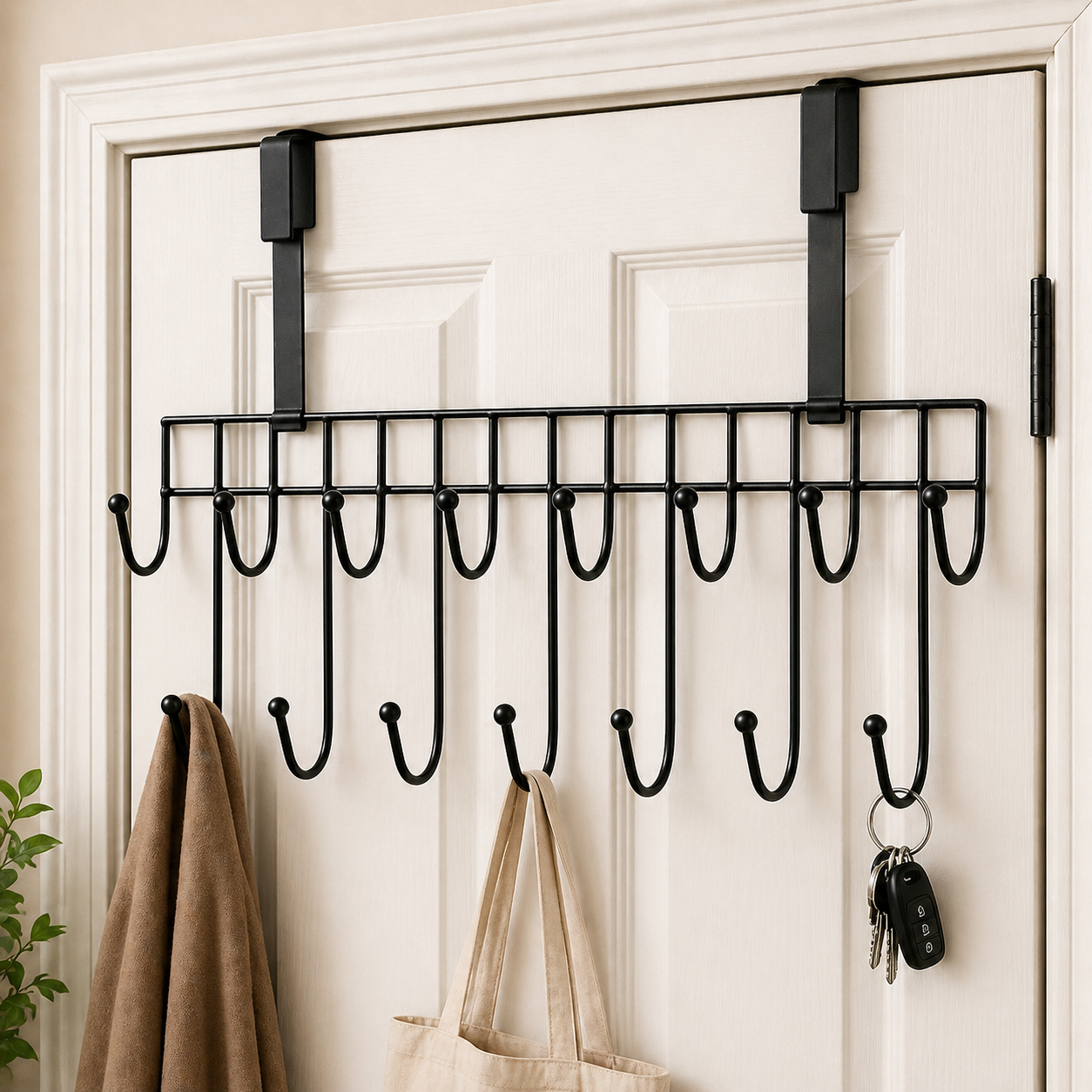 ডোর হ্যাঙ্গার ওয়াল মাউন্টেড হ্যাঙ্গিং হুক | Hook Rack - Image 2