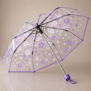 এলিগ্যান্ট লুক ছাতা ফর লেডিস (র্যান্ডম কালার) | Transparent Umbrella for Ladies