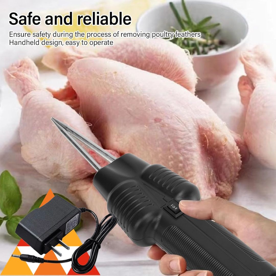 Electric Quick Poultry Pluckier Machine Portable Chicken Feather Remover Hair Remove Tool-KD106 - Image 2