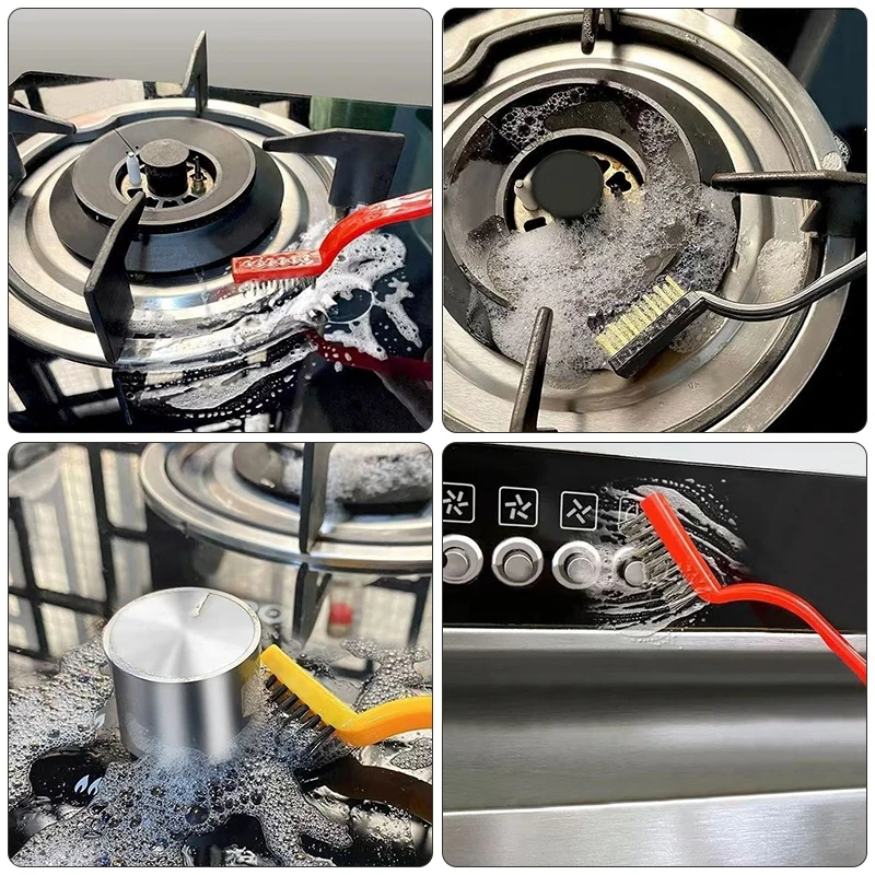 3Pcs Gas Stove Brush Cleaning Wire Brushes - Image 2