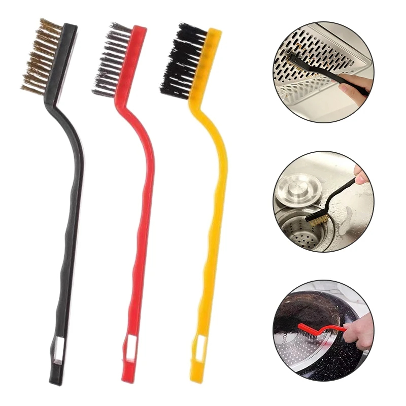 3Pcs Gas Stove Brush Cleaning Wire Brushes - Image 3