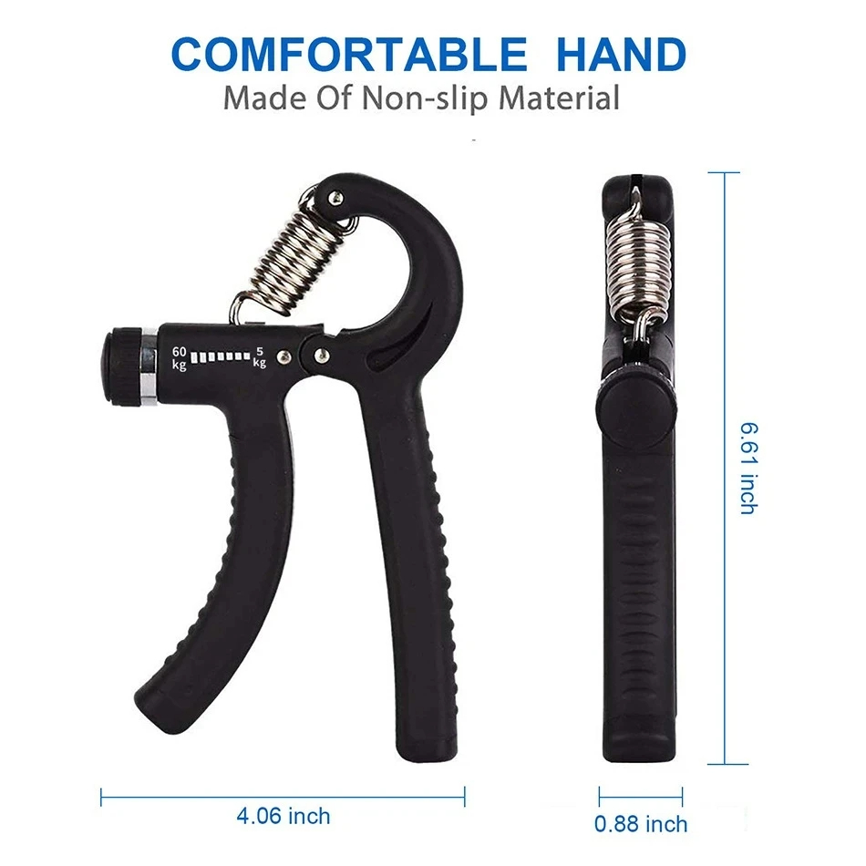 Adjustable Hand Wrist Power Grip Exercise Gripper (5-60kg) - Image 2