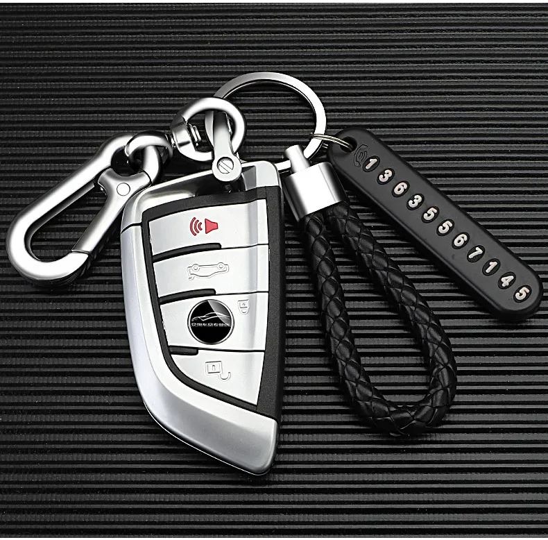 Anti Loss Phone Number Strip Keychain - Image 2