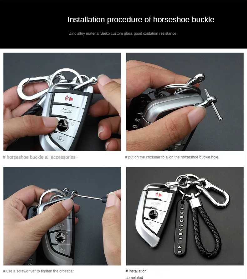 Anti Loss Phone Number Strip Keychain - Image 3
