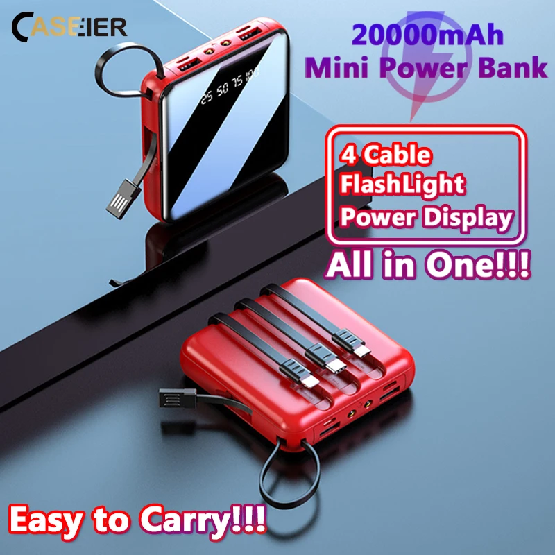 20000 MAH Powerbank with LED Display and All in One Cable set - Image 2