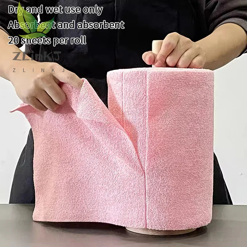 Cleaning Cloth Roll Durable Reusable Dish Towel For Kitchen Greaseproof And Quick Drying Microfiber Hand-tear Rags-000862 - Image 3