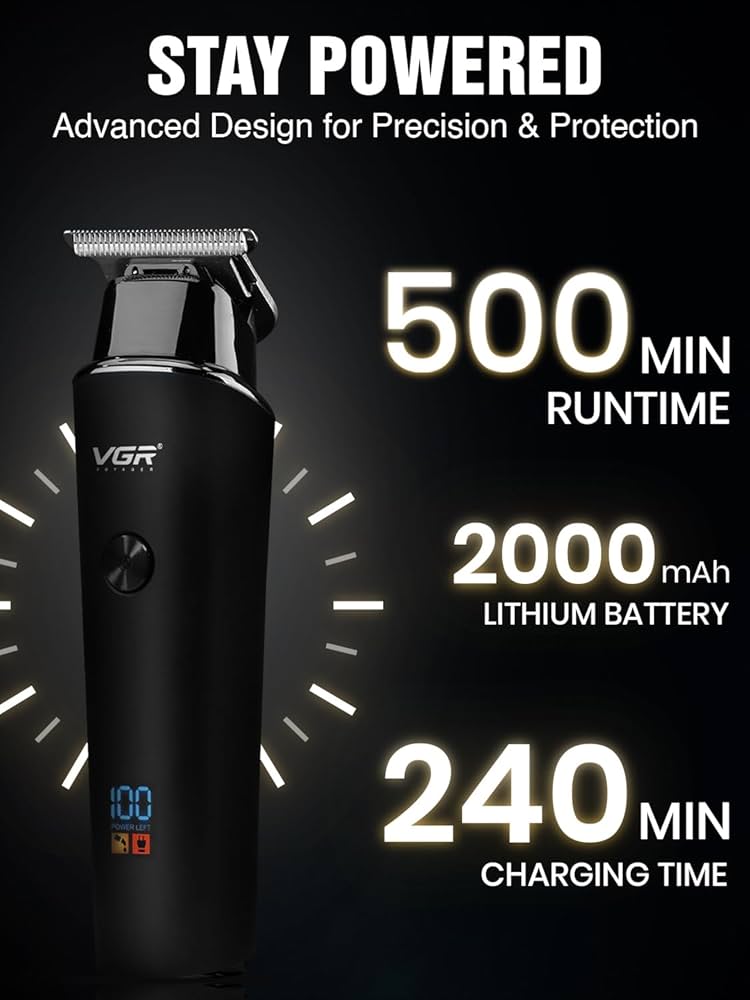 VGR V-937 Professional Rechargeable Electric Hair Trimmer - Image 2