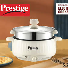Prestige Electric Multicooker Multifunctional Rice Cooker Frying Pan Non-stick Cookware Multi Soup Hotpot for Kitchen 5.2 L