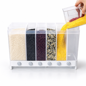 6-Grid Wall Mounted Food Storage Organizer